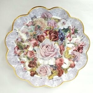 Judith Winslow Rose Decorative Plate "Bouquet of Innocence" . Franklin Mint